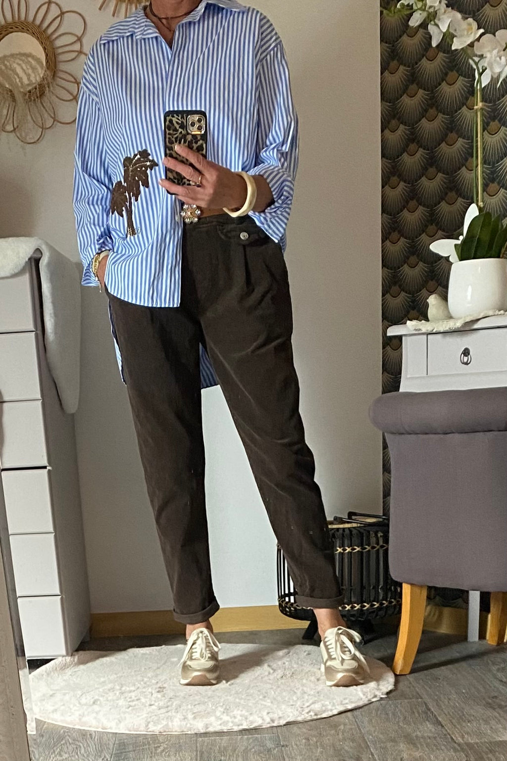 CHEMISE RAYEE PAMELA  TU 38/44 PETIT 46