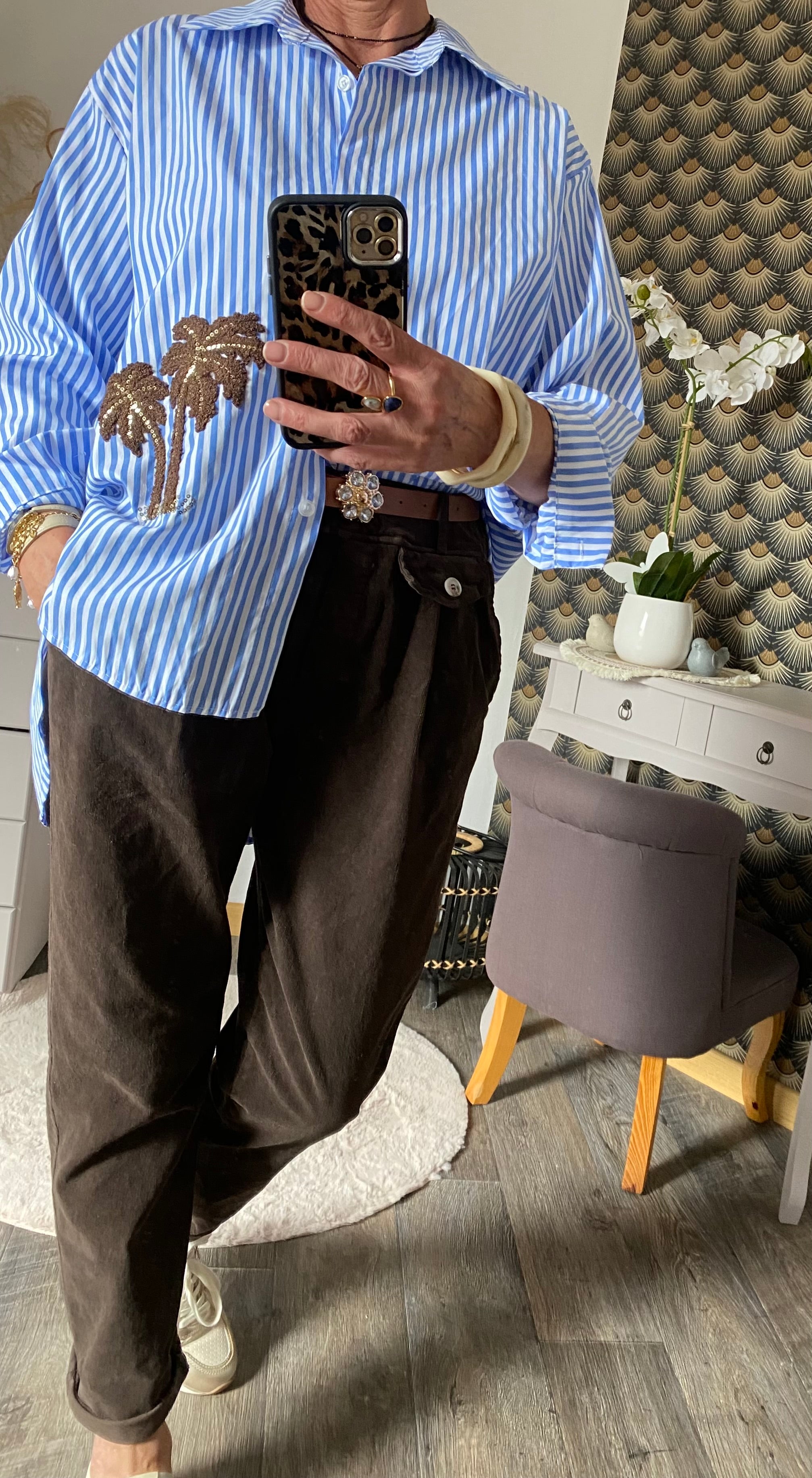 CHEMISE RAYEE PAMELA  TU 38/44 PETIT 46