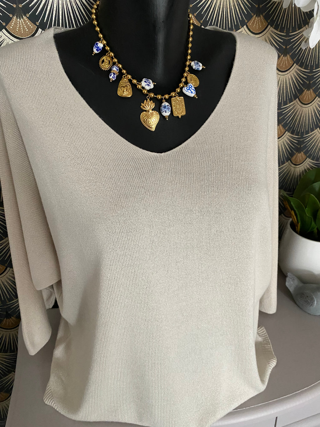 PULL FIN MILA TU 36/42  BEIGE