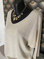 PULL FIN MILA TU 36/42  BEIGE