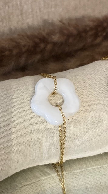 BRACELET FLEUR BLANCHE