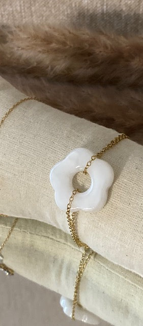 BRACELET FLEUR BLANCHE