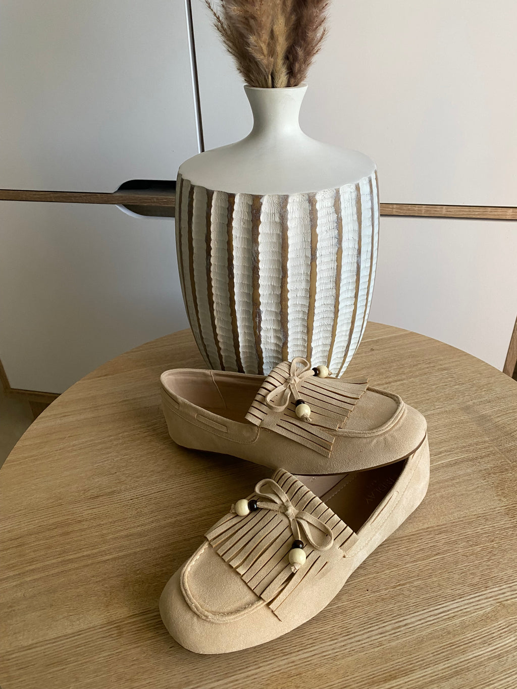 MOCASSINS FINDLAY DAIM BEIGE   POINTURES  36/37/38/39/40/41
