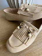 MOCASSINS FINDLAY DAIM BEIGE   POINTURES  36/37/38/39/40/41