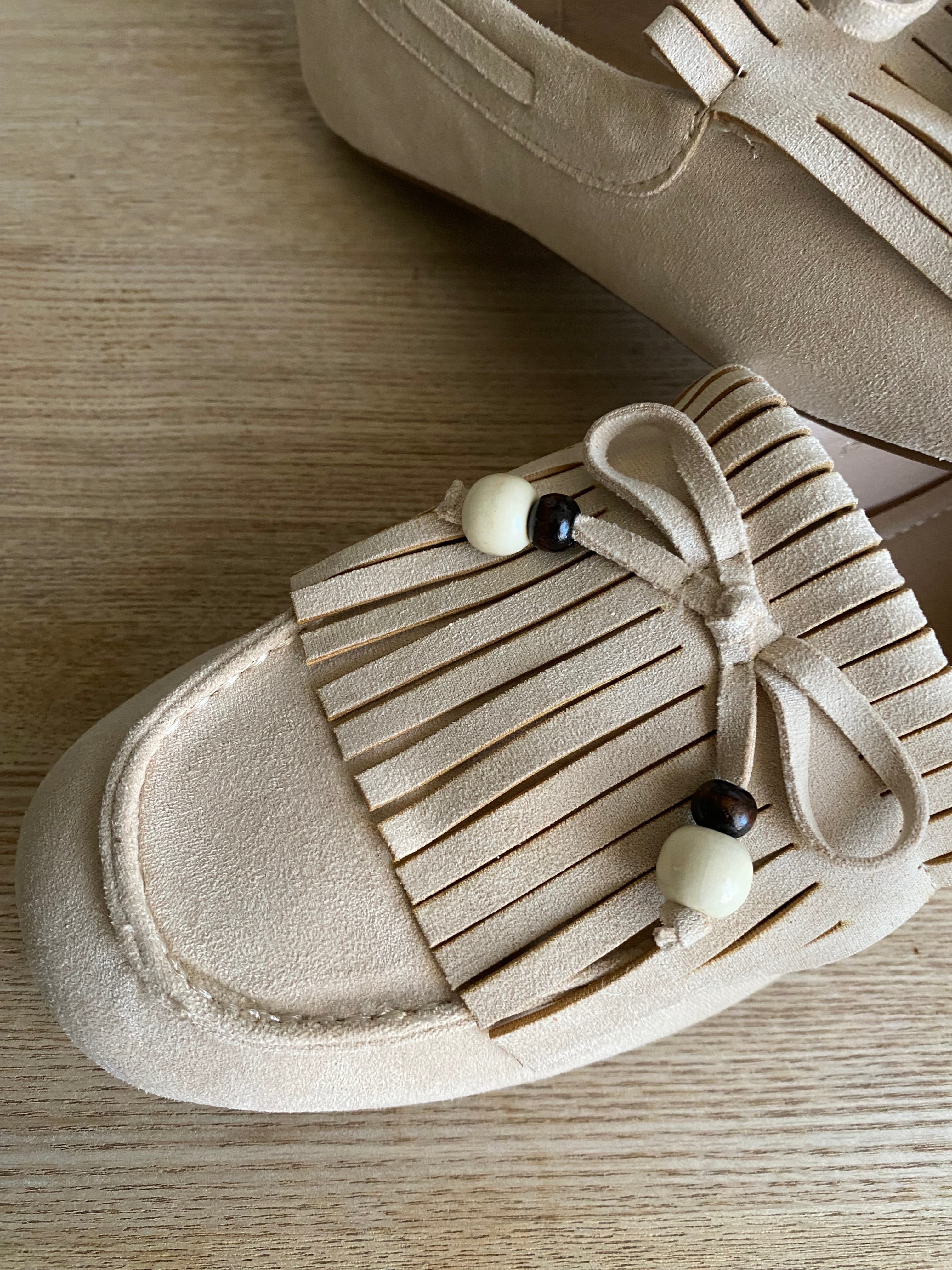 MOCASSINS FINDLAY DAIM BEIGE   POINTURES  36/37/38/39/40/41