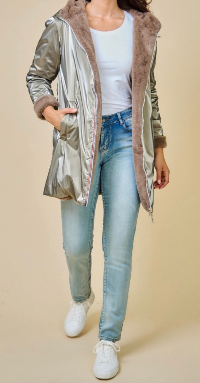 PARKA REVERSIBLE BRONZE  S/M/L/XL