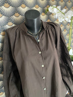 BLOUSE BRODEE ANDY CHOCO TU 36/44
