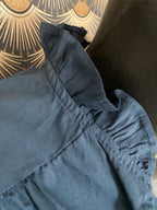 CHEEMISE BRODEE ISY BLEU MARINE    TU 36/44