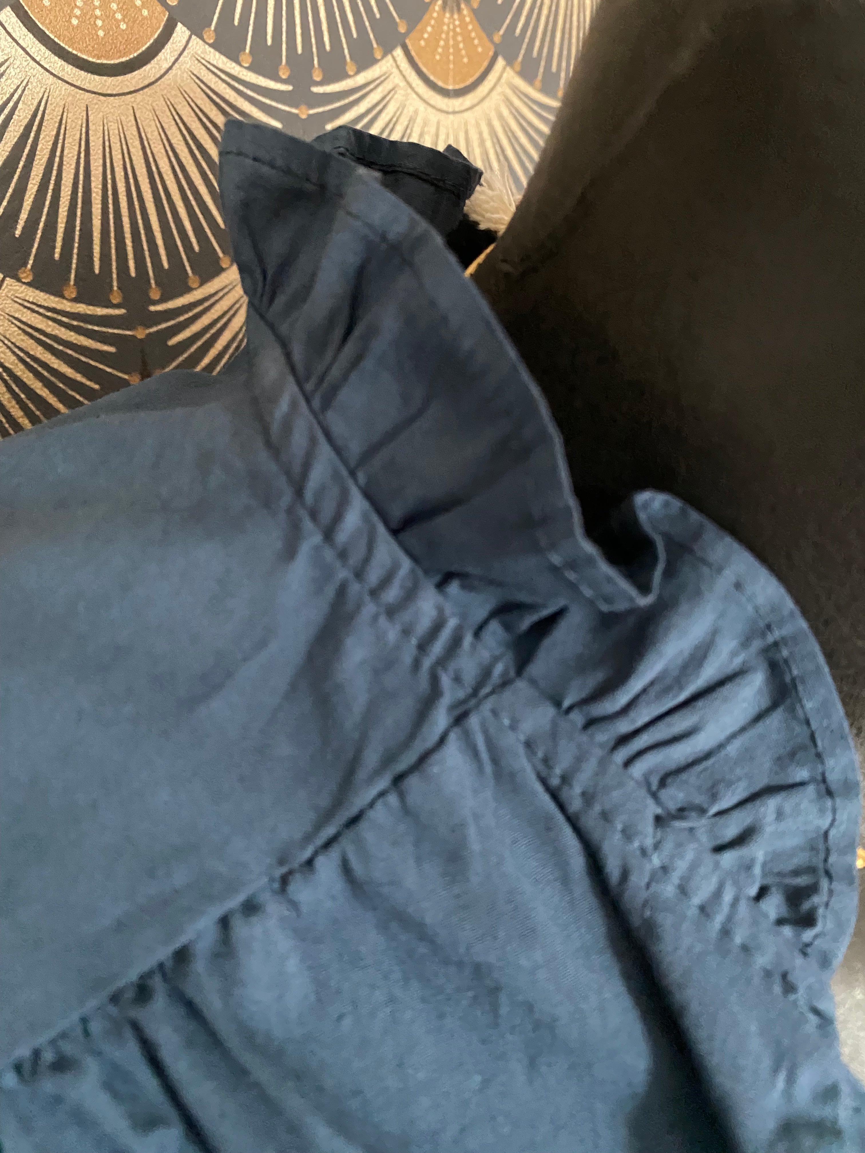 CHEEMISE BRODEE ISY BLEU MARINE    TU 36/44