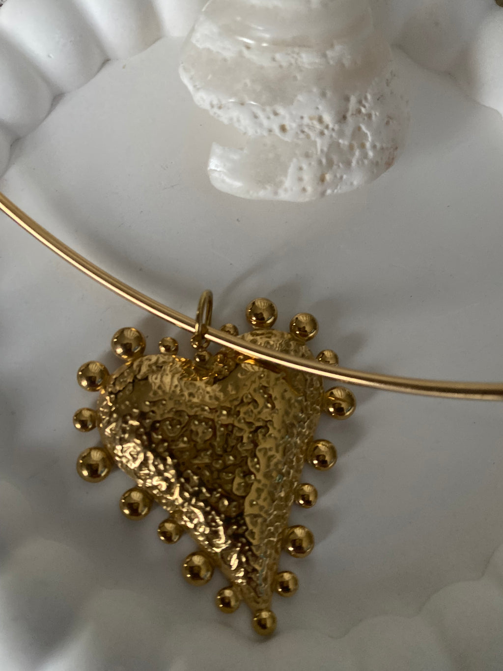 COLLIER RIGIDE COEUR ACIER INOXYDABLE