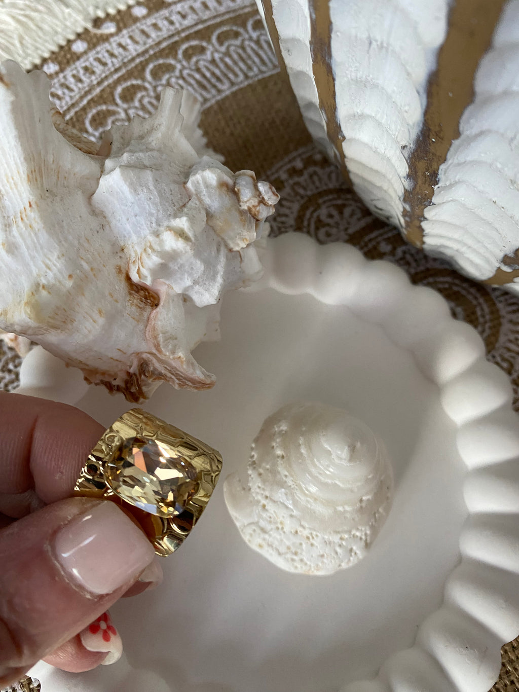 BAGUE BOHM CRISTAL CHAMPAGNE