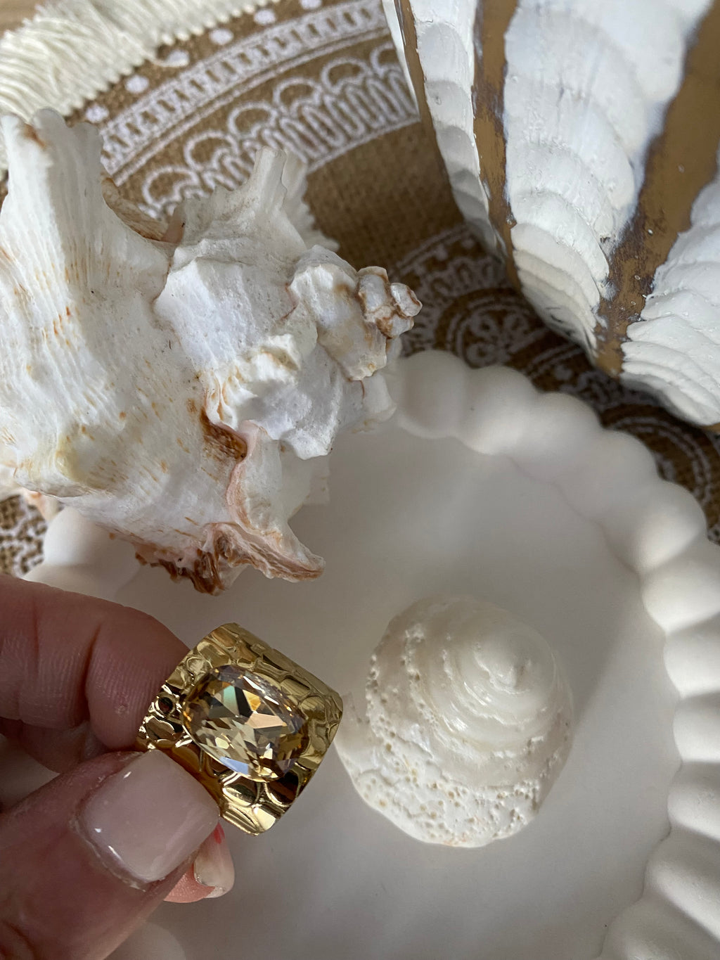 BAGUE BOHM CRISTAL CHAMPAGNE