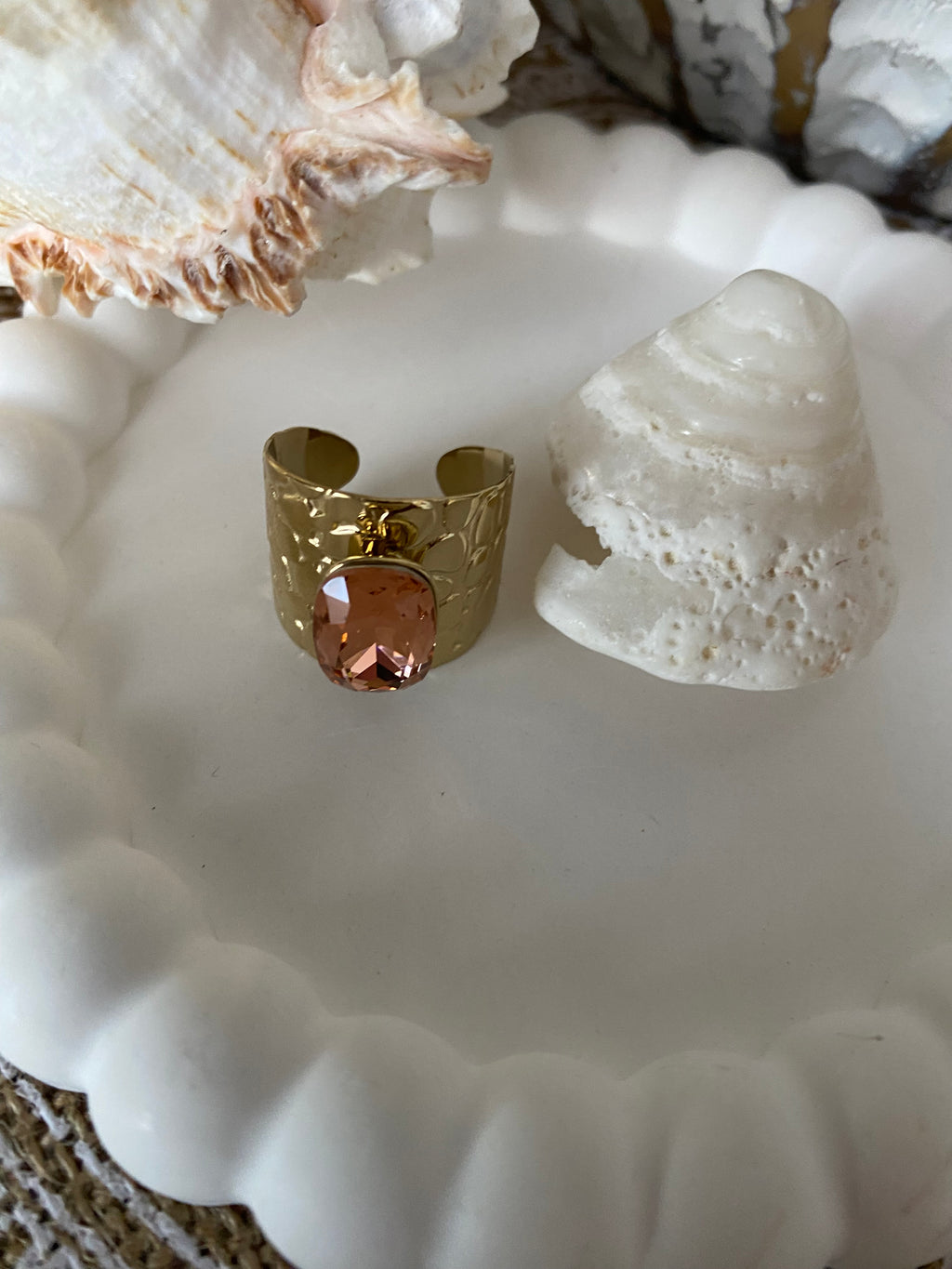 BAGUE BOHM CRISTAL SAUMON