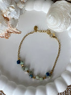 BRACELET BOHM AGATE  BLEUE  PIERRE NATURELLE