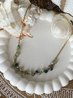 COLLIER BOHM  AGATE BLEUE   PIERRE NATURELLE