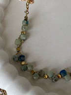 COLLIER BOHM  AGATE BLEUE   PIERRE NATURELLE