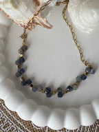 COLLIER BOHM TOURMALINE BLEUE  PIERRE NATURELLE