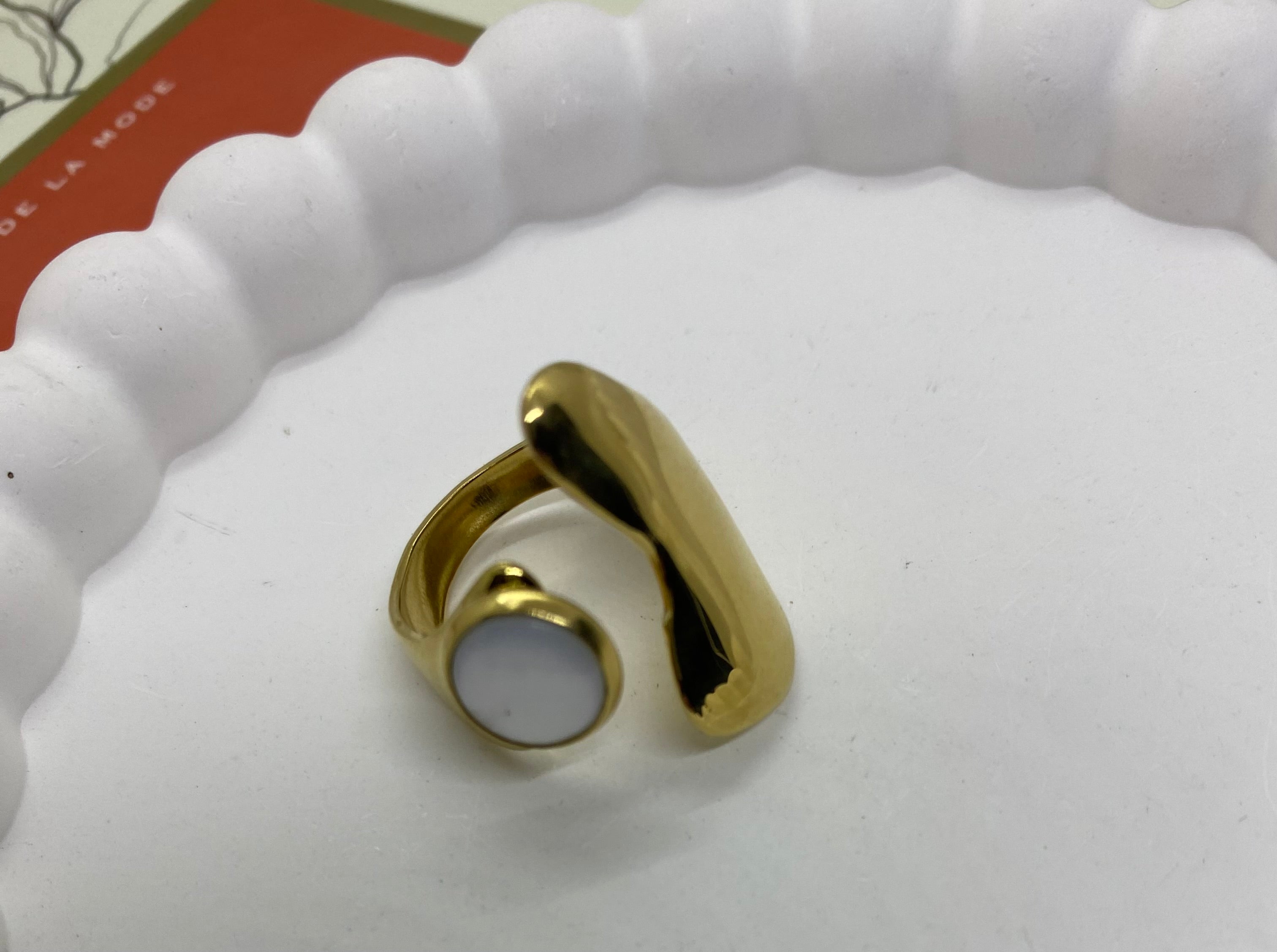 BAGUE 7 ACIER INOXYDABLE REGLABLE