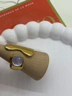 BAGUE 7 ACIER INOXYDABLE REGLABLE