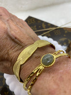 BRACELET ACIER INOXYDABLE ET PIERRE NATURELLE 1