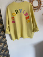 GILET ISSY GOOD VIBES  JAUNE    TU 36/46