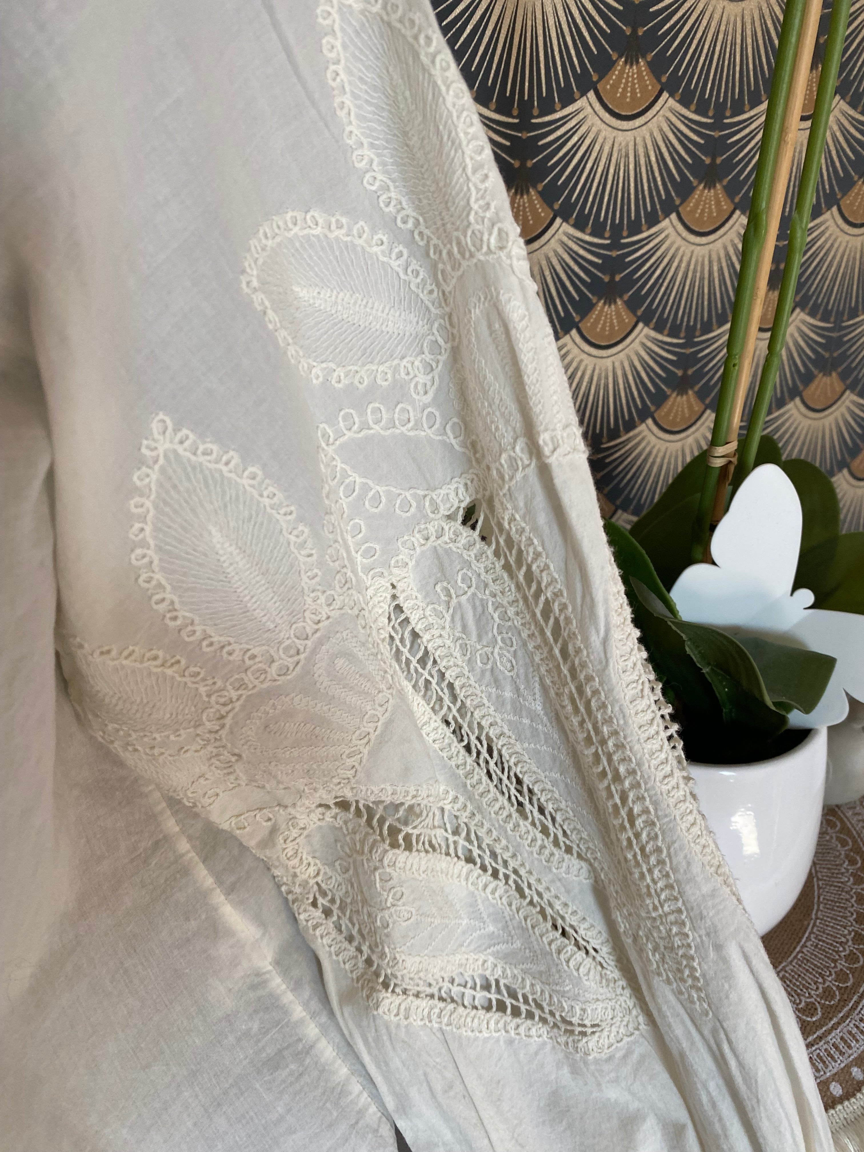 CHEMISE  BRODEE ANDY  ECRU TU 36/44