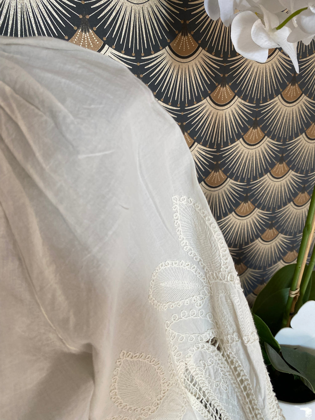 CHEMISE  BRODEE ANDY  ECRU TU 36/44