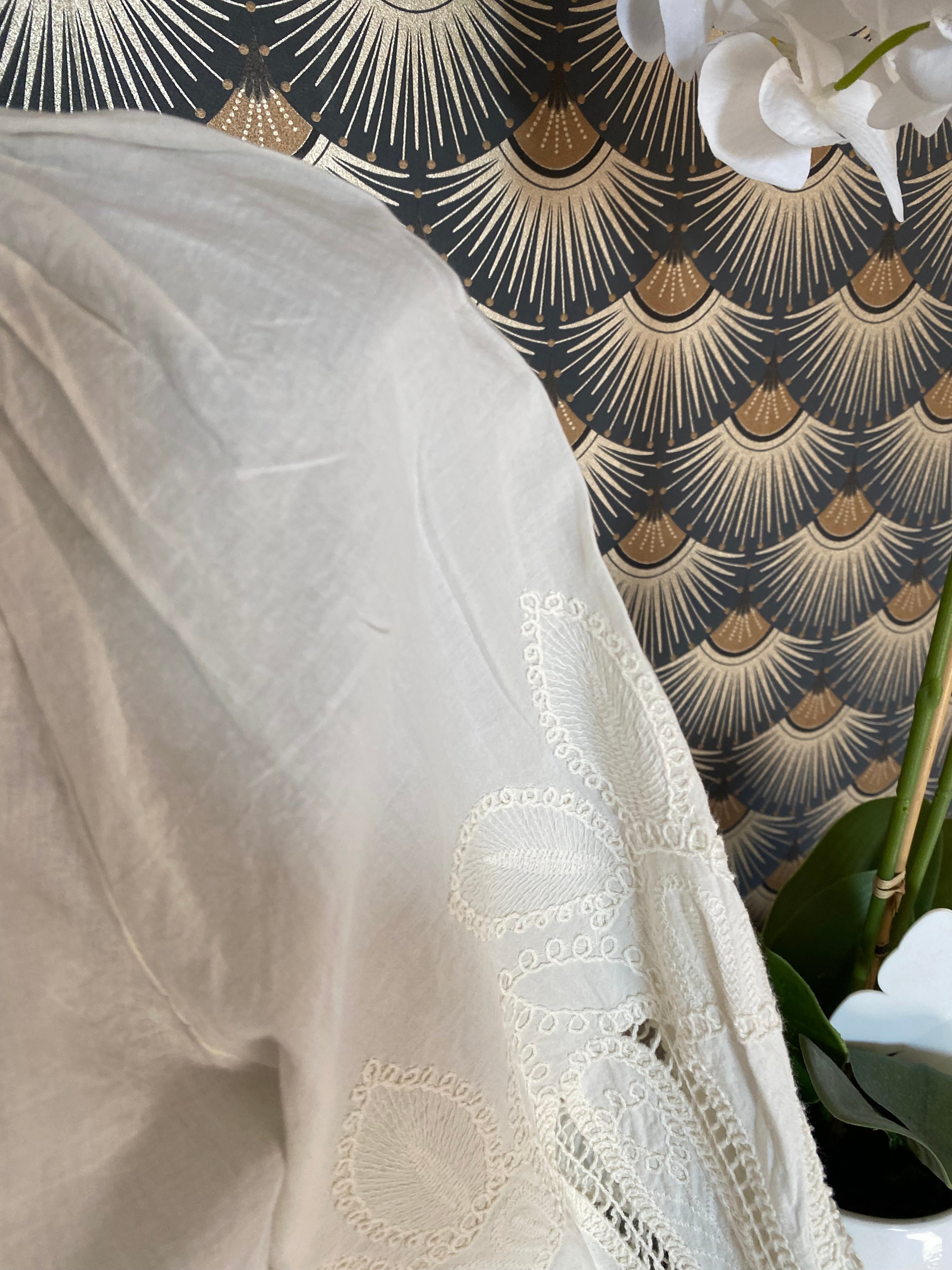 CHEMISE  BRODEE ANDY  ECRU TU 36/44