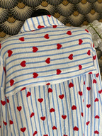 CHEMISE COEUR GAZE DE COTON   36/44