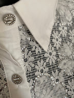 CHEMISE BRODEE CORINNE BLANCHE  TU 36/42