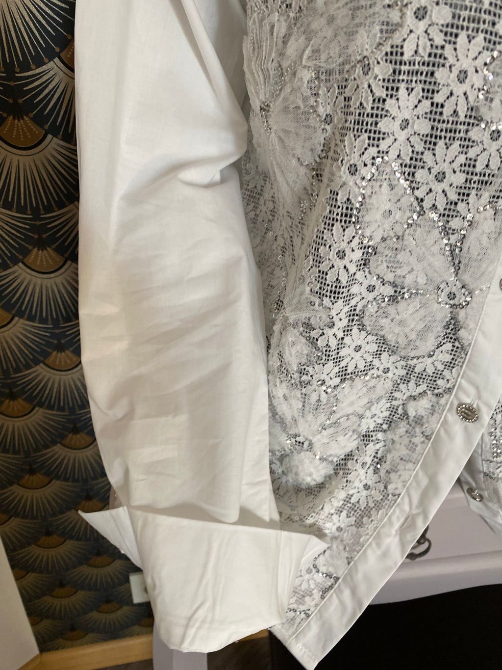 CHEMISE BRODEE CORINNE BLANCHE  TU 36/42