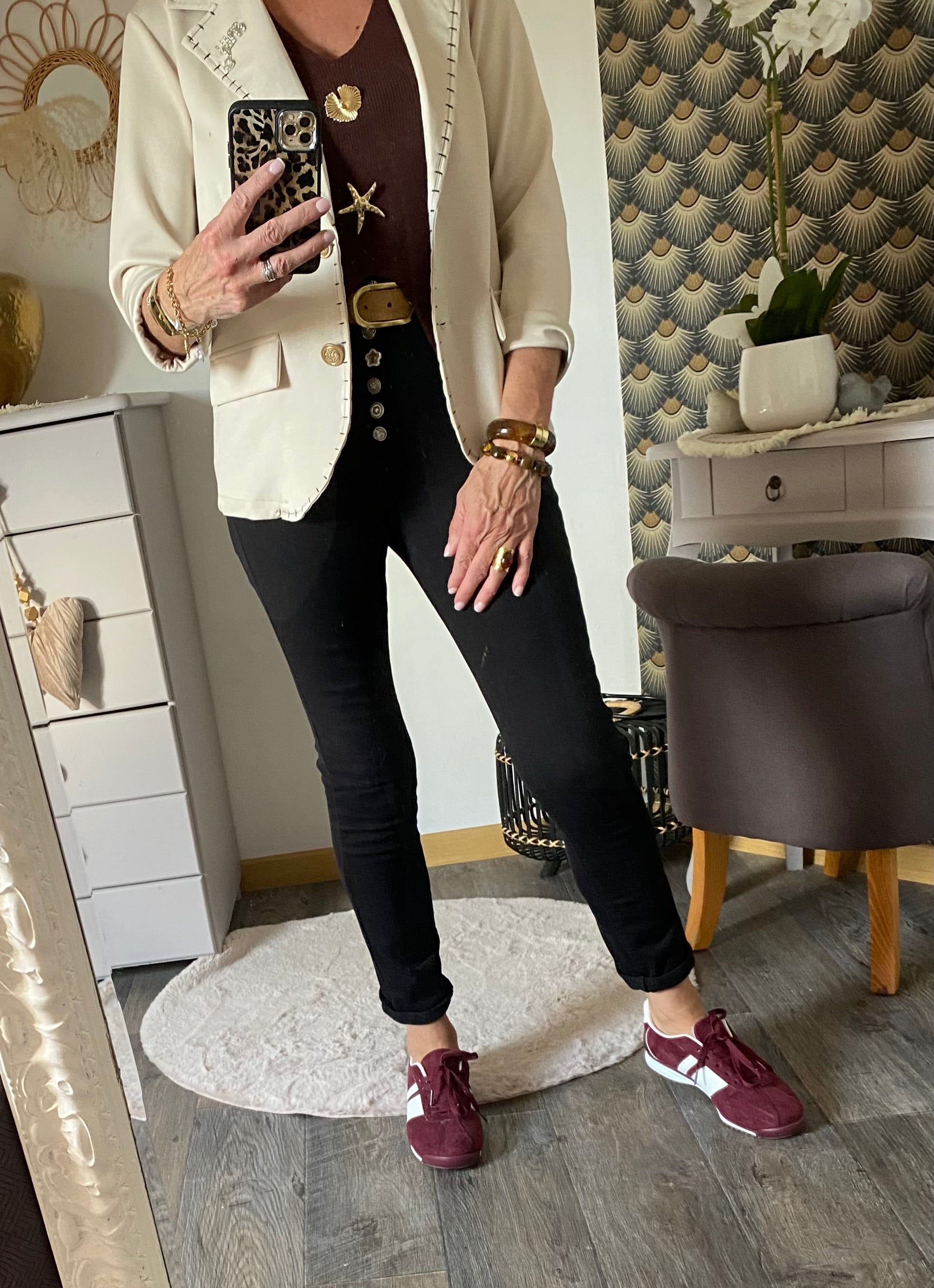 VESTE BLAZER CORINNE ECRU 36/42