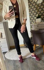 VESTE BLAZER CORINNE ECRU 36/42