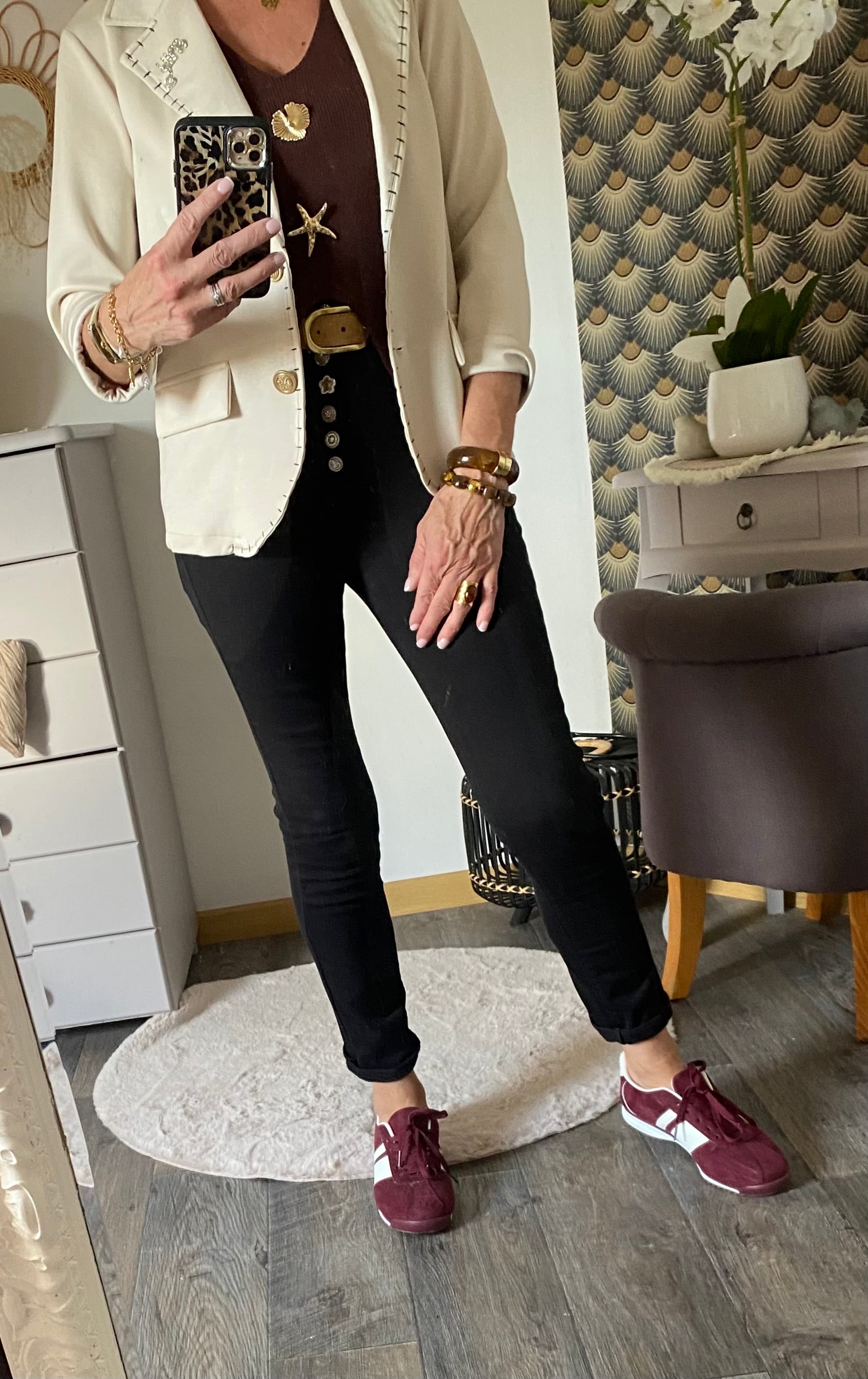 VESTE BLAZER CORINNE ECRU 36/42