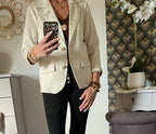 VESTE BLAZER CORINNE ECRU 36/42
