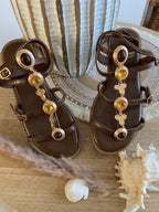 SANDALES FINDLEY MARRON   36/37/38//39/40/41