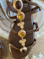 SANDALES FINDLEY MARRON   36/37/38//39/40/41