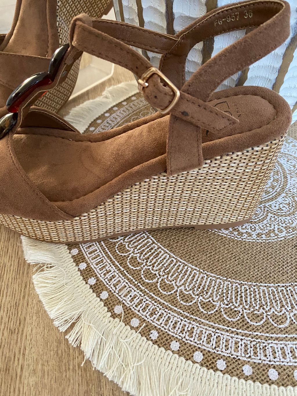 SANDALES TALON COMPENSE  36/37/38/39/40/41 ERYNN PARIS