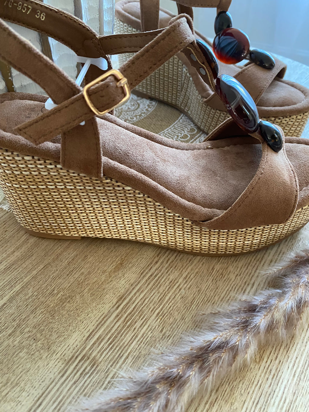 SANDALES TALON COMPENSE  36/37/38/39/40/41 ERYNN PARIS