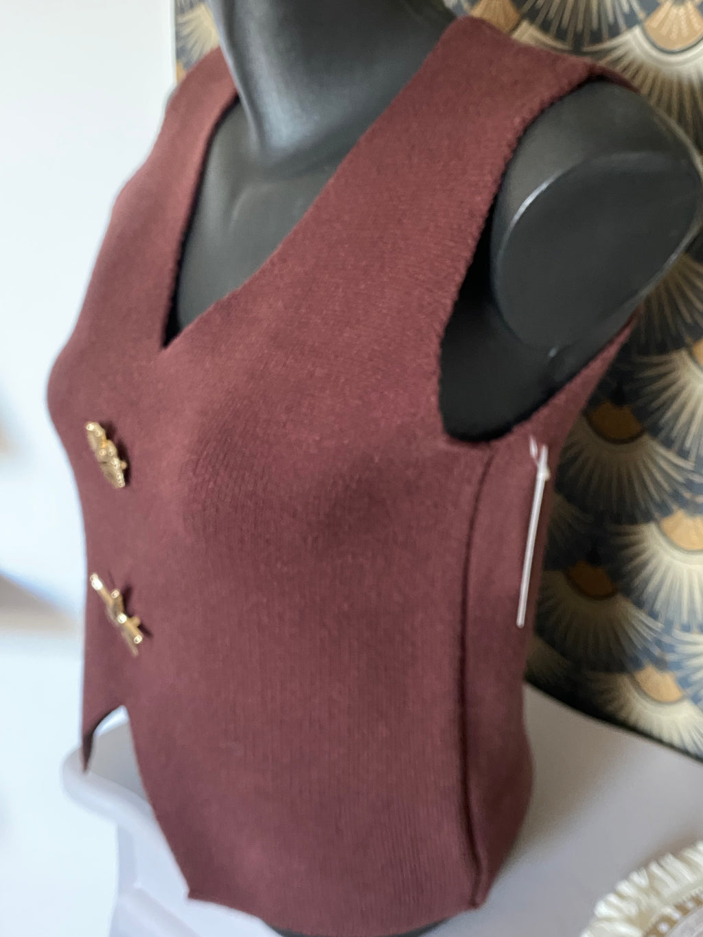 TOP MAILLE  VISCOSE CHOCO TU36/42