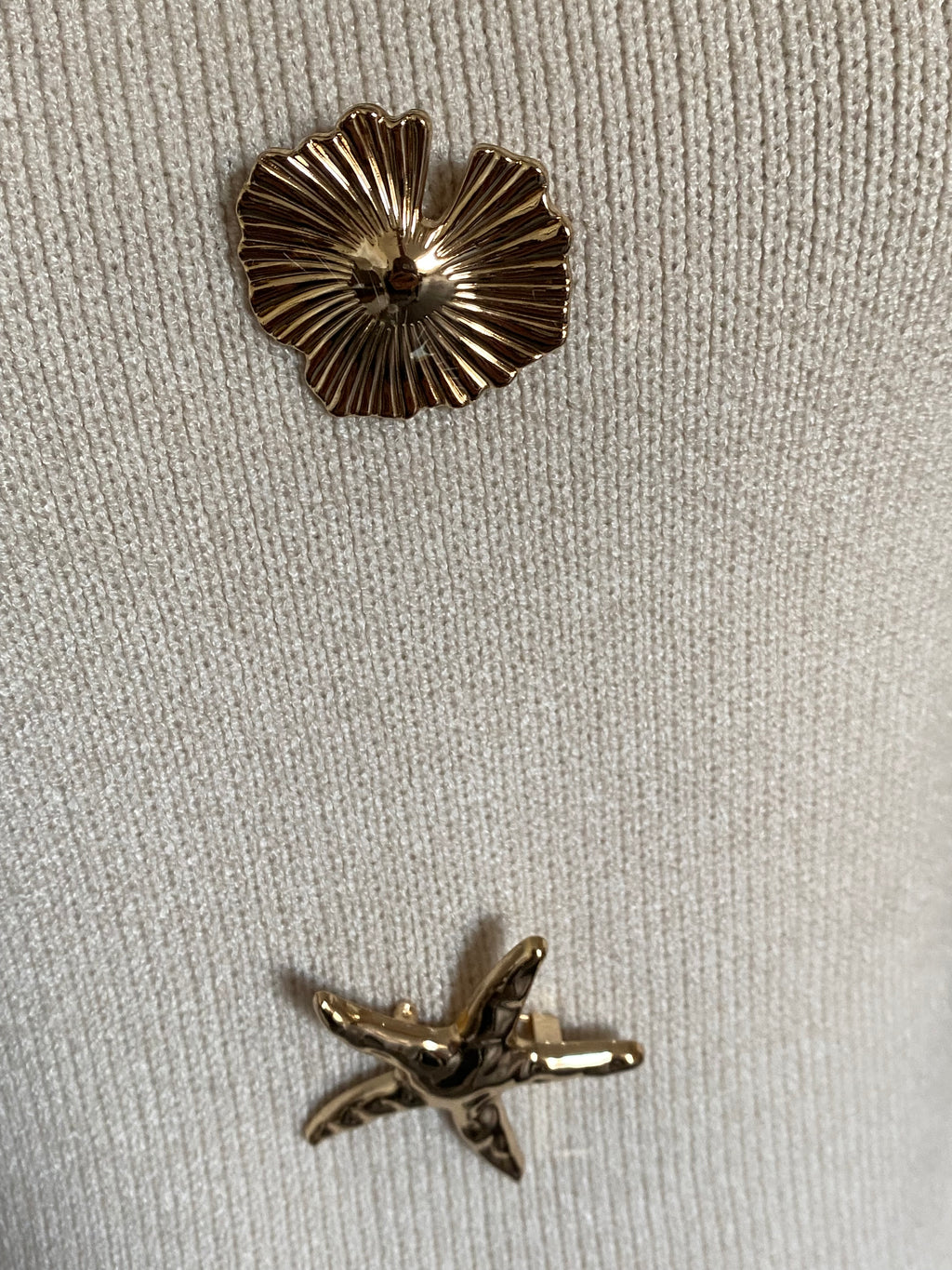 TOP  MAILLE VISCOSE ECRU TU36/42