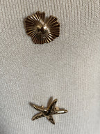 TOP  MAILLE VISCOSE ECRU TU36/42