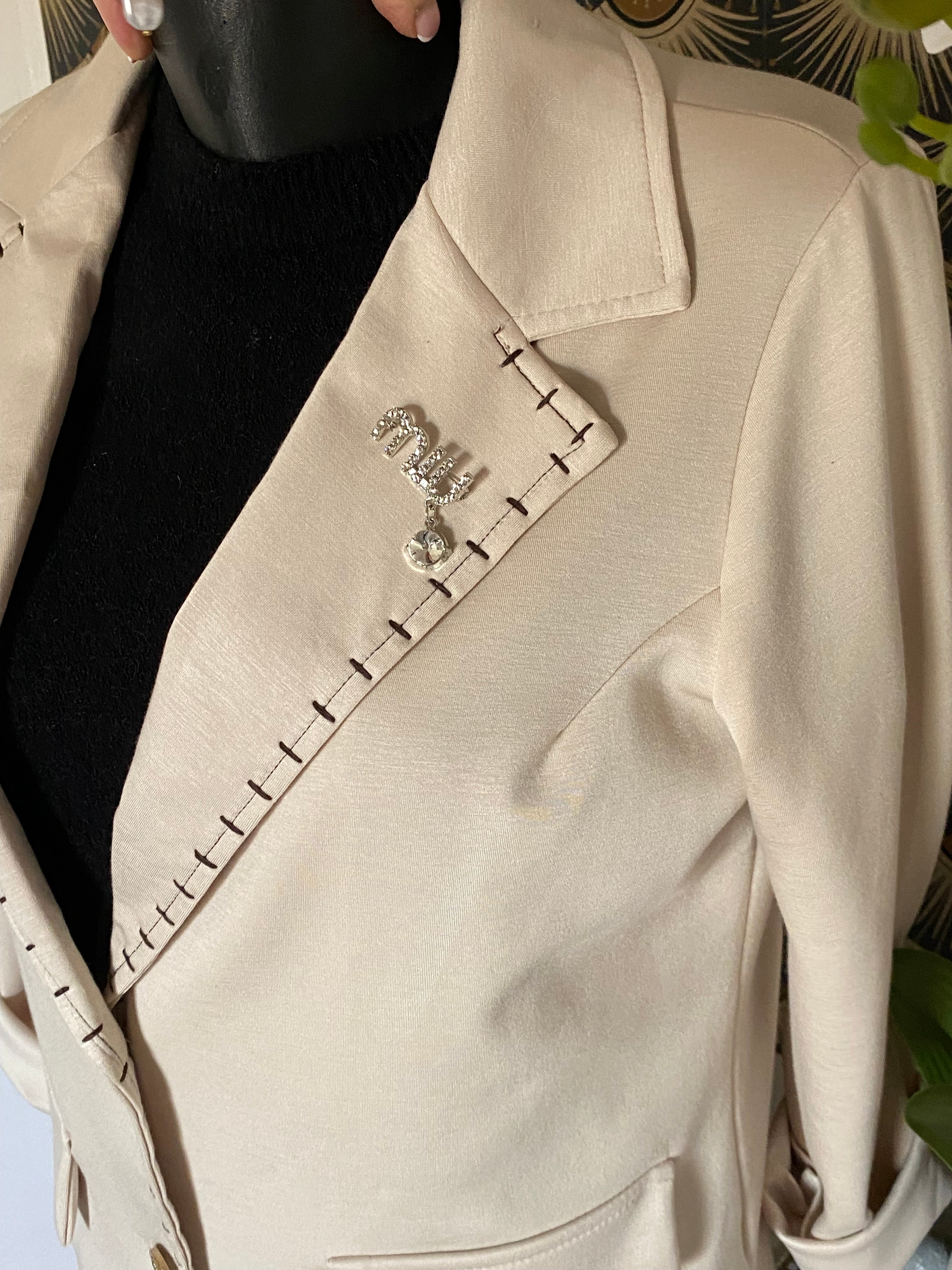 VESTE BLAZER CORINNE ECRU 36/42