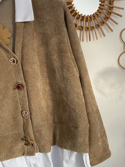 VESTE GILET MARYANNE  BEIGE  42/48