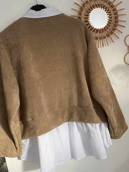 VESTE GILET MARYANNE  BEIGE  42/48