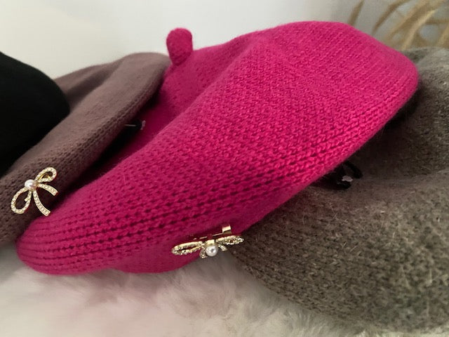 BERET ANGORA     6 COULEURS (CATEGORIE BONNETS )
