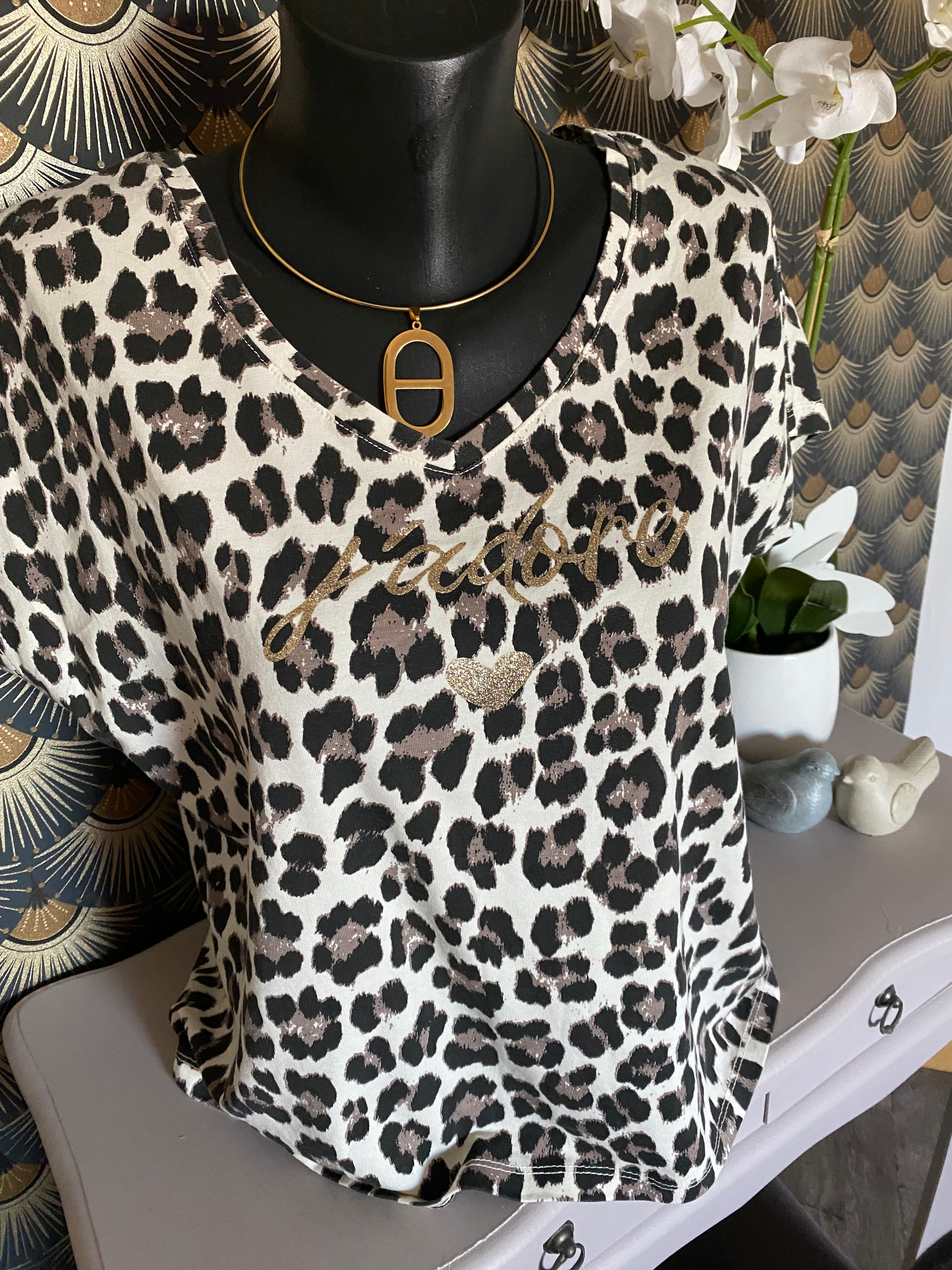 TOP J'ADORE ECRU  ISSY TU 36/42