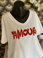T SHIRT AMOUR ROUGE   TU 48/54