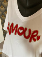 T SHIRT AMOUR ROUGE   TU 48/54