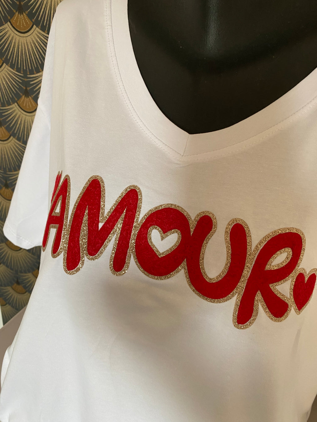 T SHIRT AMOUR ROUGE   TU 48/54